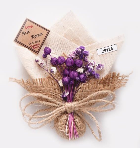 Kuru Çiçekli Mor Seri-29126