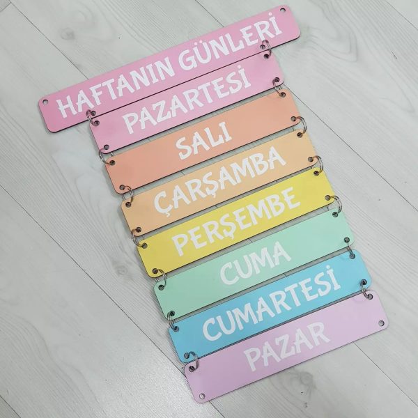 Haftanın Günleri Panosu