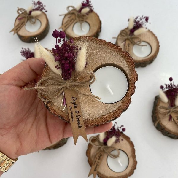Naturel Yuvarlak Kütük Nikah Şekeri