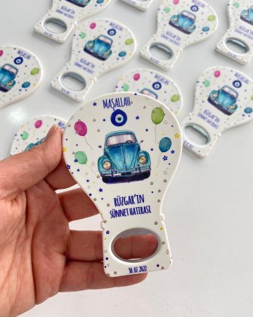 Sünnet Açacak Magnet - Vos vos Temalı Bebek Şekeri