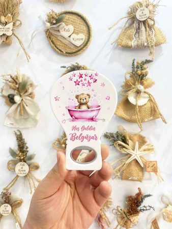 Balon Açacak Magnet - Küvetli Teddy Temalı