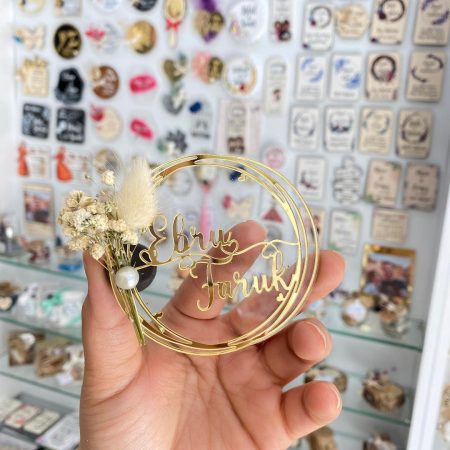 Pleksi Gold İsimli Nikah Şekeri
