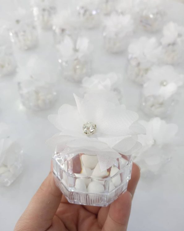 Akrilik kutulu nikah şekeri