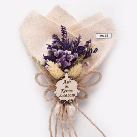 Kuru Çiçekli Mor Seri-29122