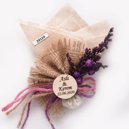Kuru Çiçekli Mor Seri-29124