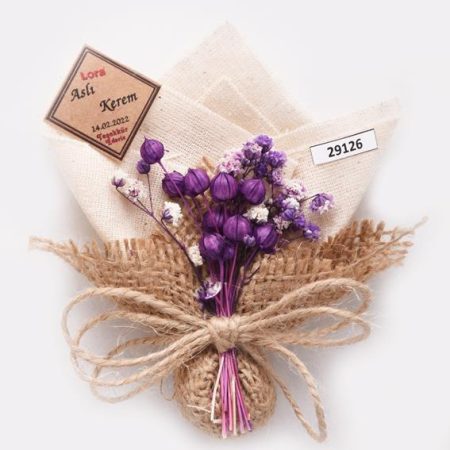 Kuru Çiçekli Mor Seri-29126