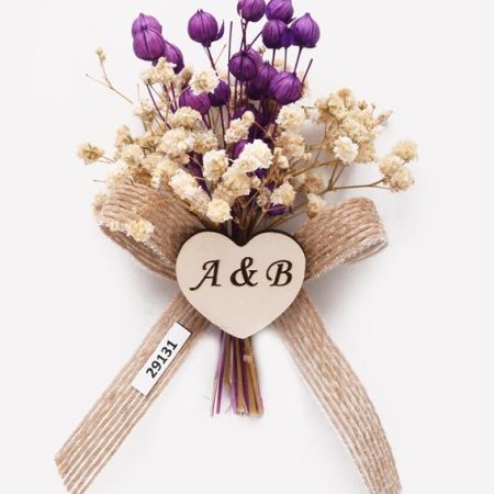 Kuru Çiçekli Mor Seri-29131