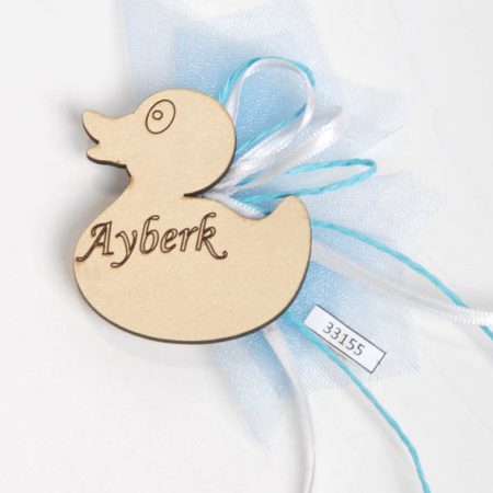 Ahşap Ördekli bebek şekeri