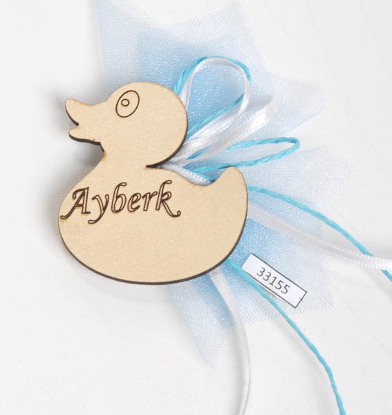 Ahşap Ördekli bebek şekeri