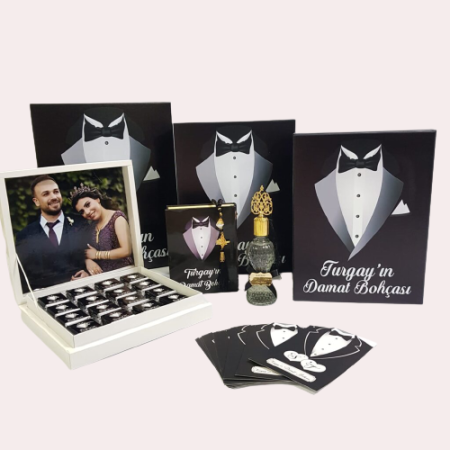 Gelin Damat Bohça Kutusu-3’Lü set No:3