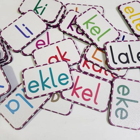 E-l-a-k-i-n Heceleri Ahşap+mıknatıs