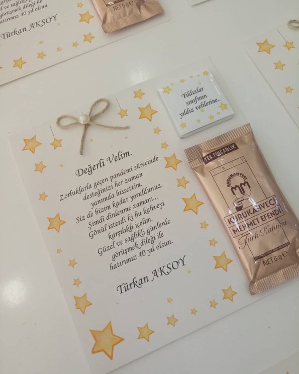 Kahve ve Çikolatalı Kart