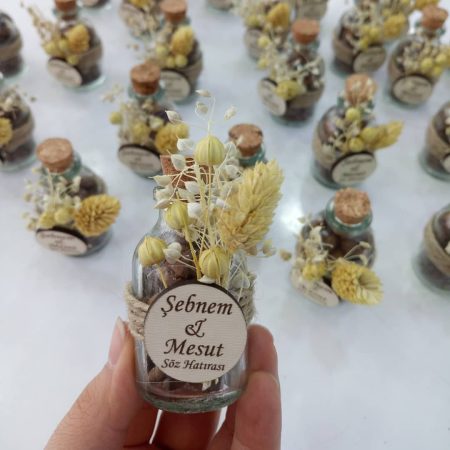 Kahveli naturel şişe