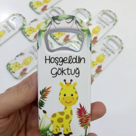 Zürafa Temalı Uzun Açacak Magnet