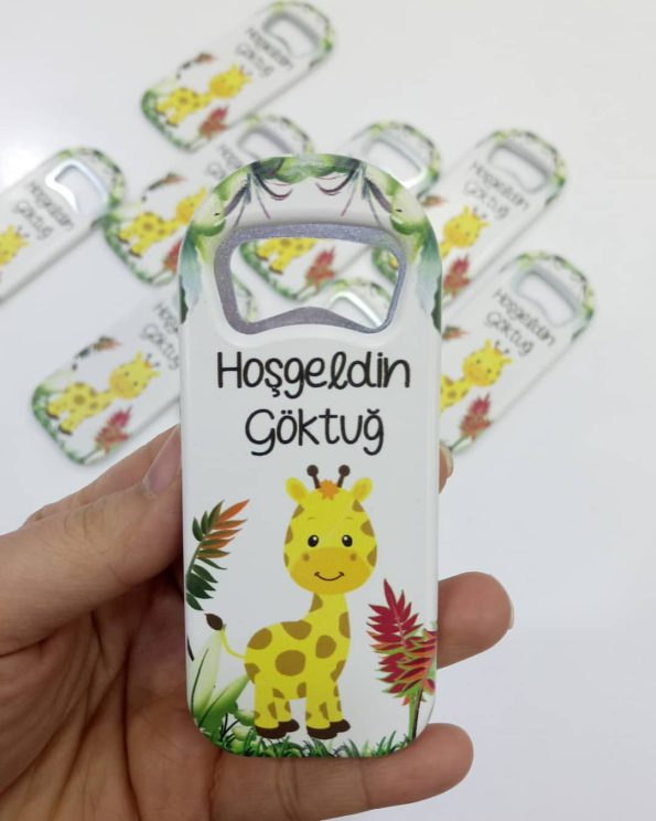 Zürafa Temalı Uzun Açacak Magnet