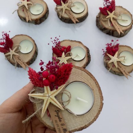 Naturel yuvarlak kütük nikah şekeri