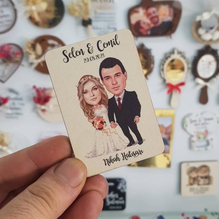Karikatürlü Nikah Şekeri
