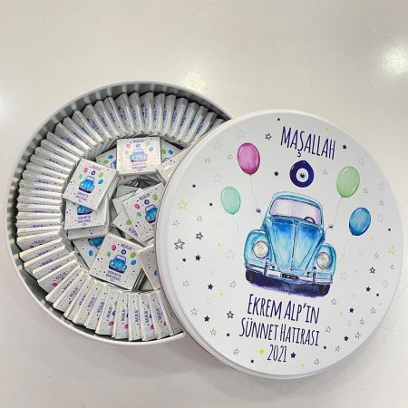 Teneke Kutu İçerisinde Vos Vos Temalı Çikolata