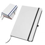 Suni Deri Beyaz Defter 13 Cm x 21 Cm