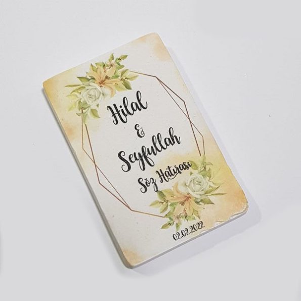 Doğal Taş Magnet - Nikah Şekeri