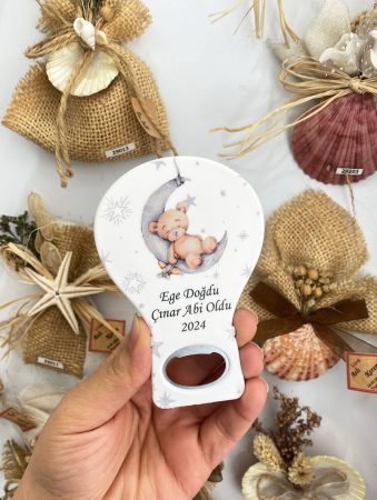 Balon Açacak Magnet - Uyuyan Ayı Temalı