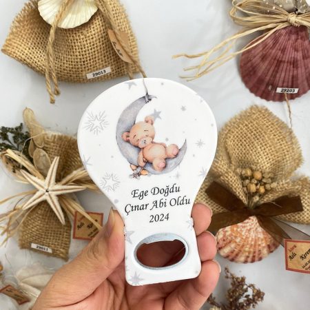 Balon Açacak Magnet - Uyuyan Ayı Temalı