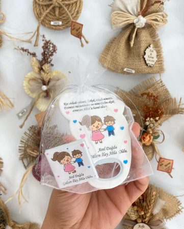 Bebek Ayağı Açacak Magnet - Bebek Temalı