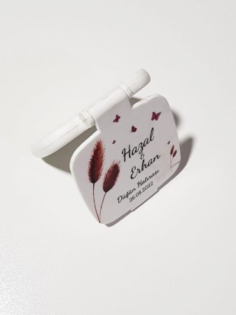 Uv Baskılı Plastik Ayna Nikah Şekeri