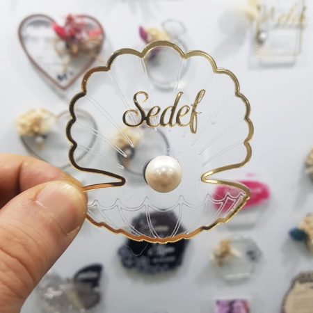 İstiridye İncili Bebek Şekeri Magnet