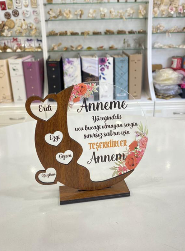 Anneler Günü Hediye Pleksi Çerçeve