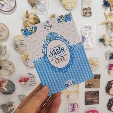 80 Sayfa Puantiyeli Yasin Kitabı - Mavi