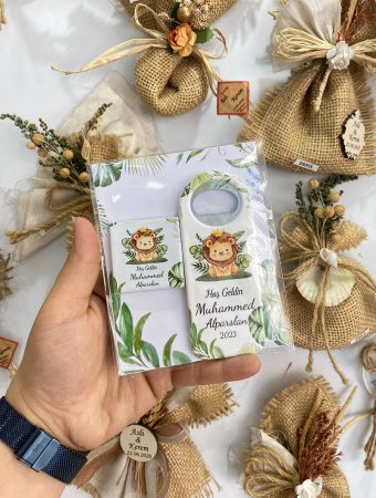 Aslan Temalı Çikolatalı Uzun Açacak Magnet