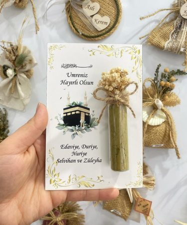 Kartlı Şişe İçerisinde Kına Hediyelik