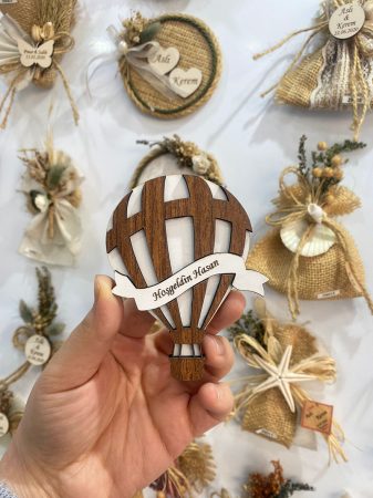 Ahşap Balon Magnet Hediyelik