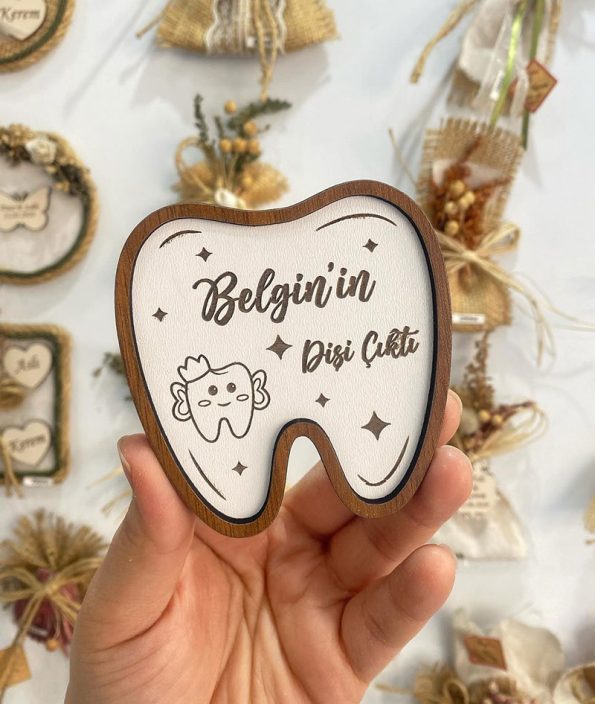 Bebek Diş Magnet - Ahşap
