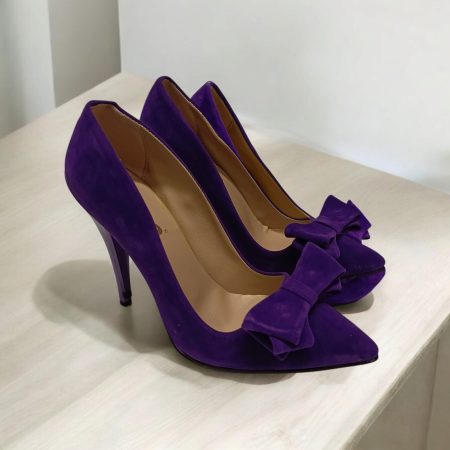 Süet Stiletto Abiye Ayakkabı